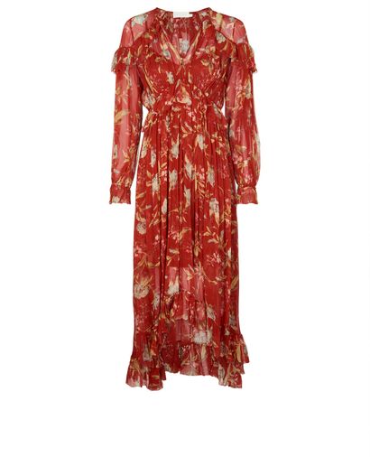 Zimmermann Floral Ruffle Maxi Dress, front view