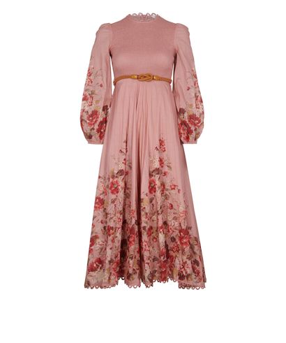 Zimmermann Cassia Floral Midi Dress, front view