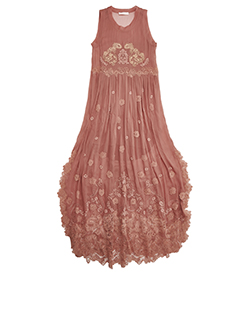 Chloé Lace Cut Out Dress, Silk, Old Pink,8, 3*