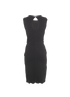 Fendi Scallop Trim Sleeveless Dress, £220, Clothing, Black, Viscose, Back view