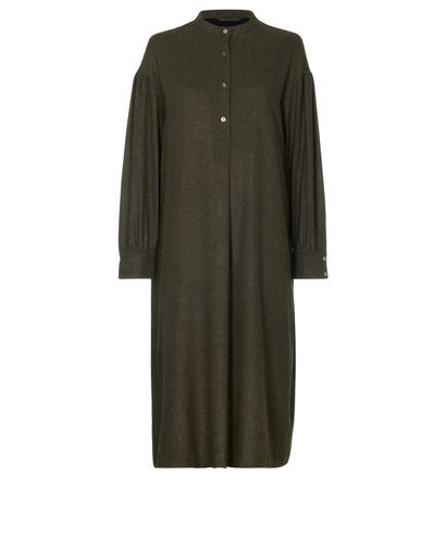 A.P.C. Morgane Mandarin Collar Shirt Dress, front view