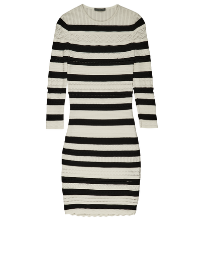 Alexander McQueen Stripe Knit Dress, front view
