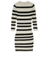 Alexander McQueen Stripe Knit Dress, back view