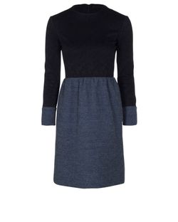 The Row Panelled Dress, Wool, Black/Grey, UK 8, 3*
