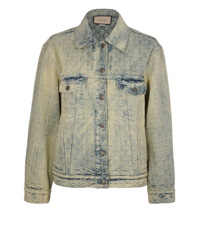 Gucci GG embroidered Denim Jacket, front view