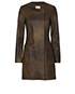 Celine Leather Longline Jacket, front view