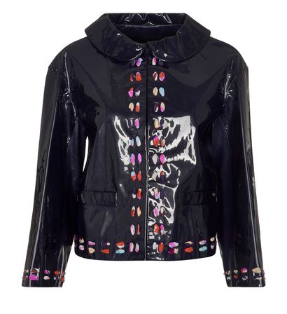 Chanel Ribbon Embellished PVC Jacket, front view
