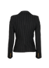 Dolce & Gabbana Striped Single-Vent Blazer, &pound;175, Clothing, Grey, Wool, Back view