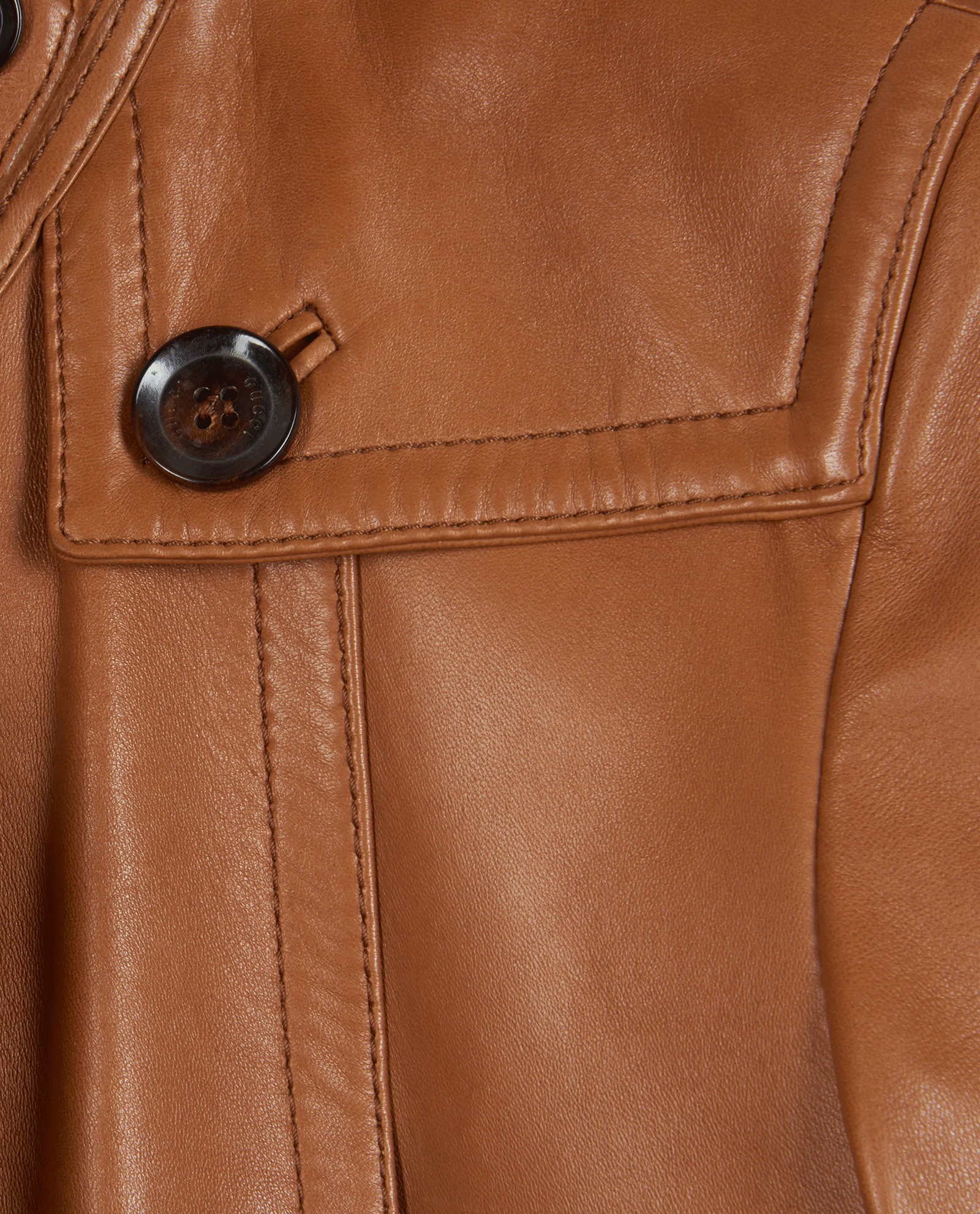 Gucci GG Belted Biker Jacket, &pound;750, Clothing, Brown, Leather, Other view