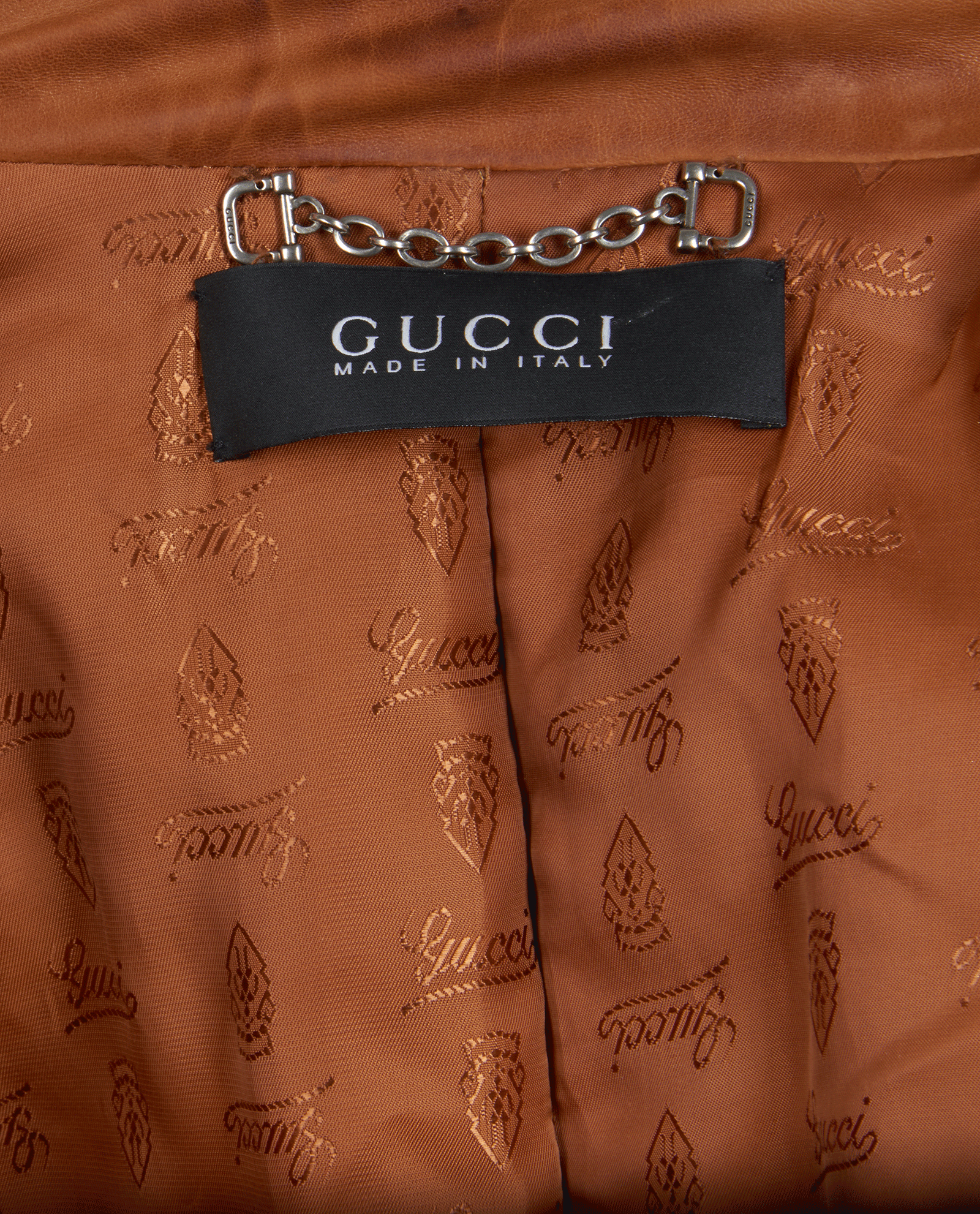 Gucci GG Belted Biker Jacket, &pound;750, Clothing, Brown, Leather, Other view