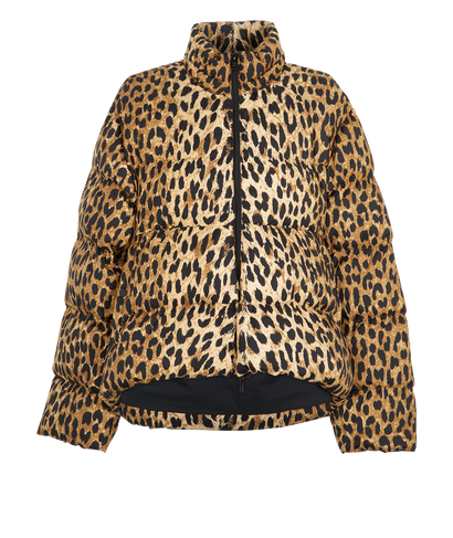 Balenciaga Animal Print Puffer, &pound;650, Clothing, Beige/Black/Brown, Polyester (Polymer), Front view