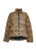 Balenciaga Animal Print Puffer, &pound;650, Clothing, Beige/Black/Brown, Polyester (Polymer), Front view