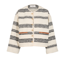 Celine Baja Short Jacket, Cotton/Poly, White, UK 14, 3*
