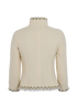 Chanel Gripoix Jacket, &pound;895, Clothing, Cream, Polyester/Wool, Back view