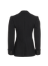 Bottega Veneta Single-Vent Blazer, &pound;550, Clothing, Black, Cotton/Viscose, Back view