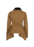 Alexander McQueen Herringbone Kickback Jacket, &pound;750, Clothing, Tan, Cotton, Back view
