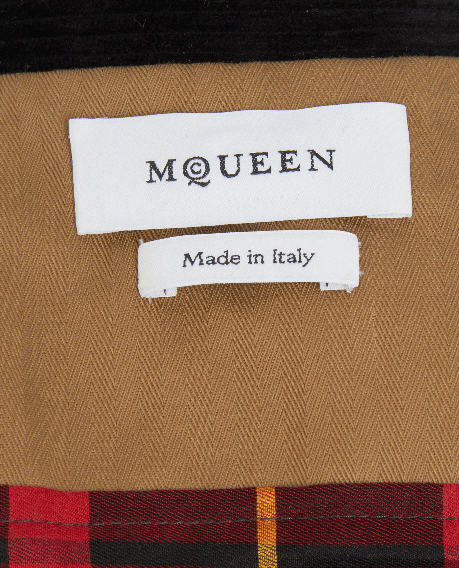 Alexander McQueen Herringbone Kickback Jacket, &pound;750, Clothing, Tan, Cotton, Other view