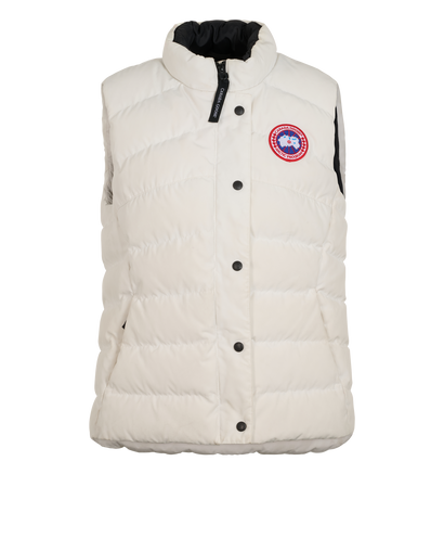Canada Goose Freestyle Gilet, &pound;250, Clothing, White, Down Feathers, Front view