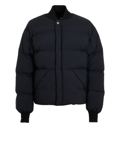 Off-White Matt Arrow Puffer, &pound;450, Clothing, Black, Polyester (Polymer), Front view