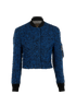 Louis Vuitton 2016 Boucle Bomber Jacket, &pound;550, Clothing, Blue, Wool, Front view