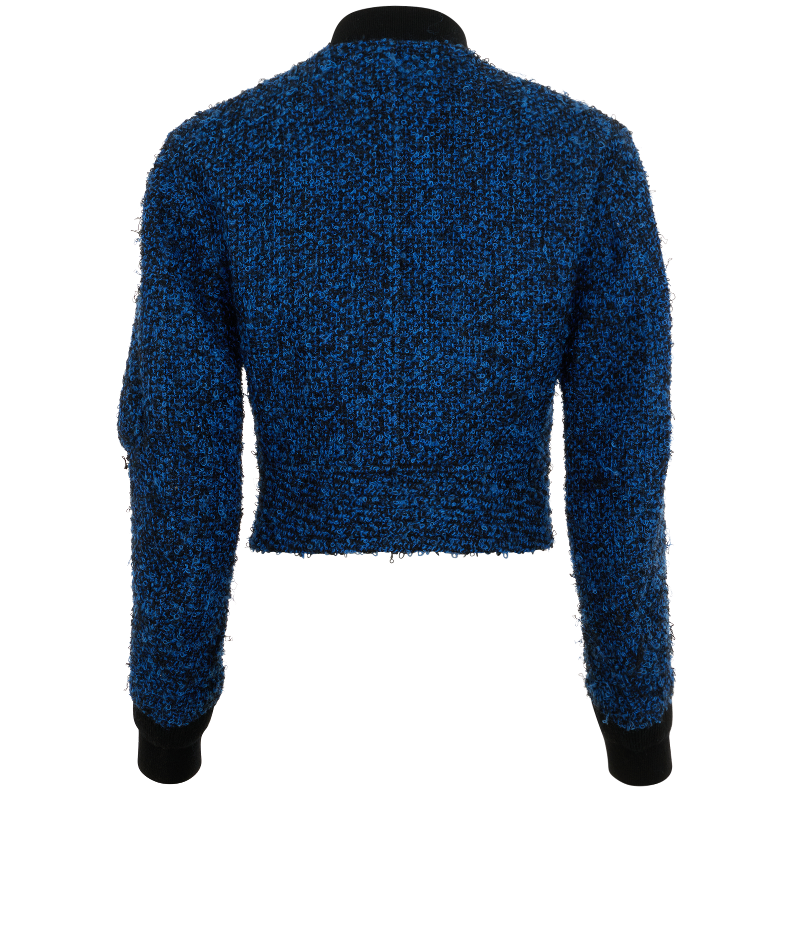 Louis Vuitton 2016 Boucle Bomber Jacket, &pound;550, Clothing, Blue, Wool, Back view