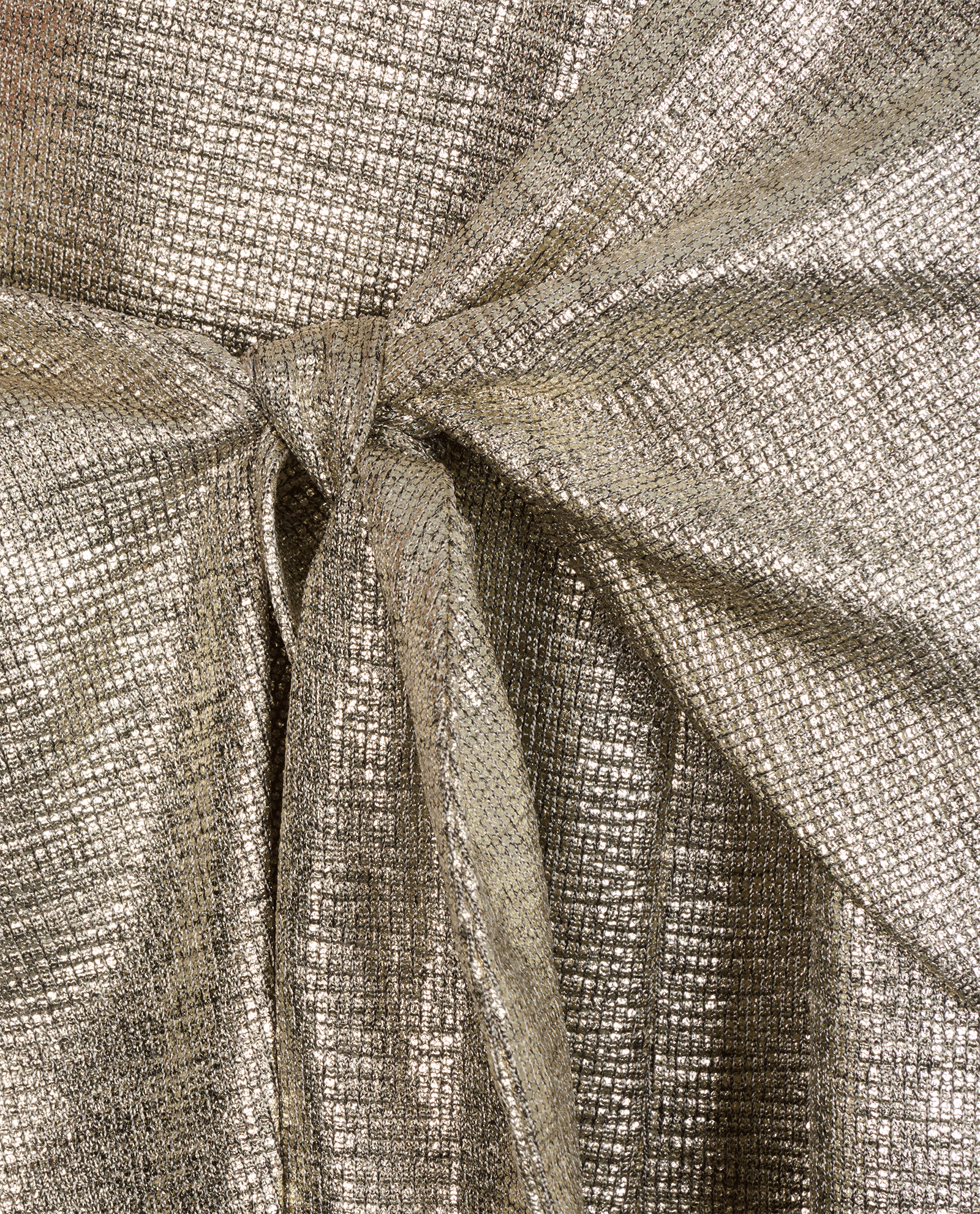Balmain Hooded Metallic Wrap Blazer, &pound;350, Clothing, Gold, Polyester, Other view