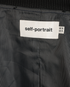 Self-Portrait Laced Bomber Jacket, &pound;150, Clothing, Green/Navy, Polyester, Other view