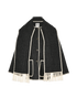 Toteme Embroidered Scarf Jacket, &pound;450, Clothing, Black, Wool, Front view