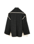 Toteme Embroidered Scarf Jacket, &pound;450, Clothing, Black, Wool, Back view