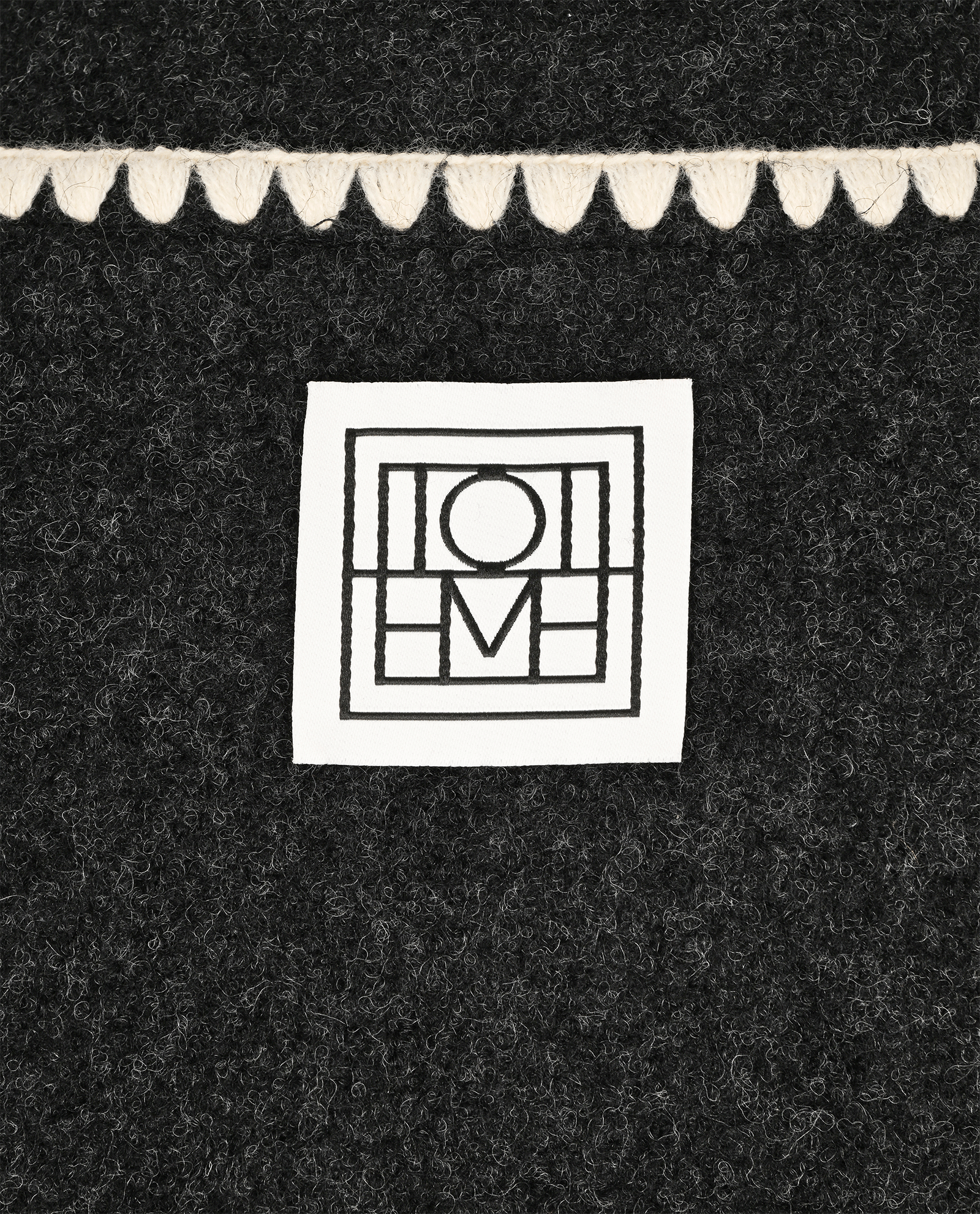 Toteme Embroidered Scarf Jacket, &pound;450, Clothing, Black, Wool, Other view