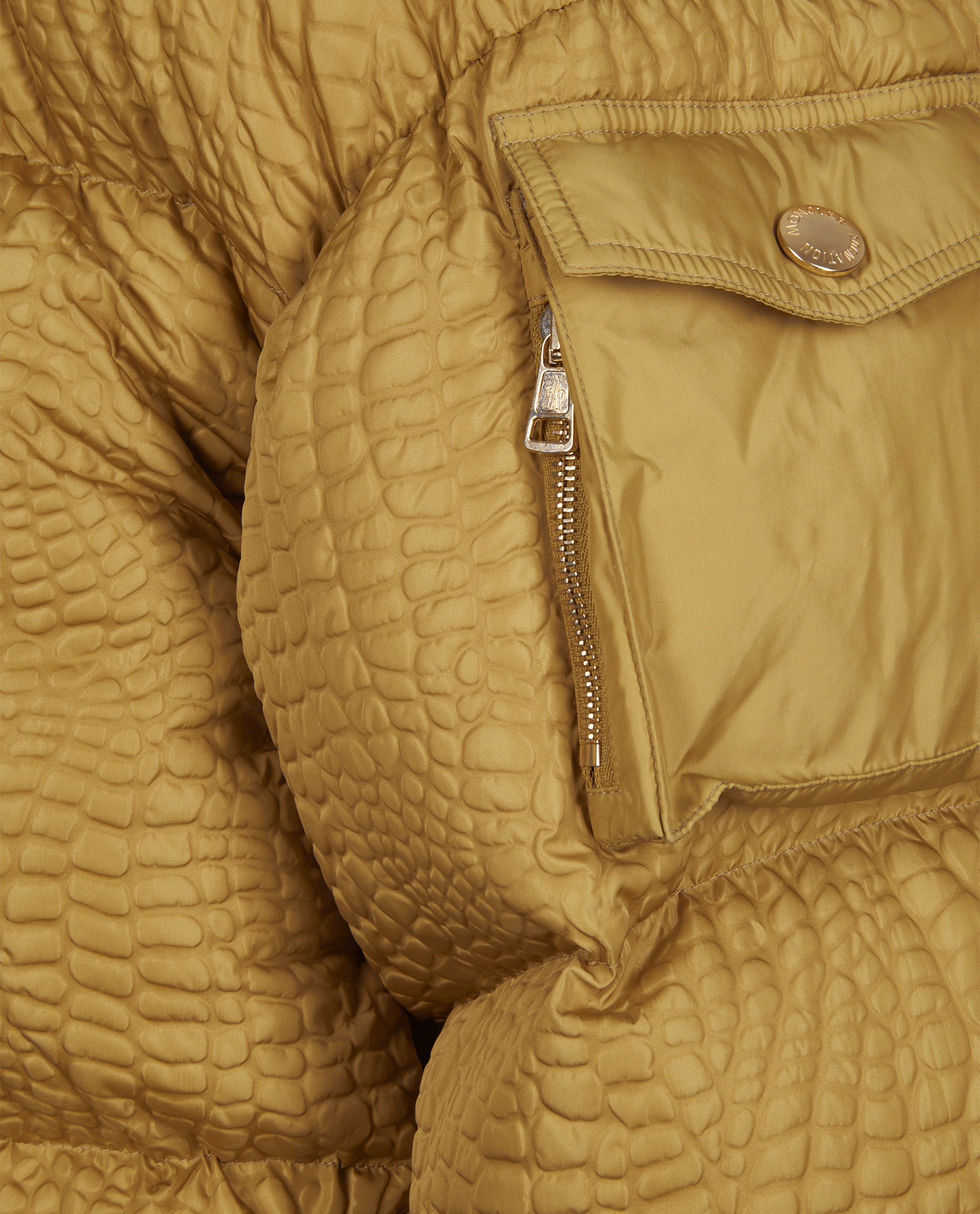 Moncler Centaurus Bomber, &pound;750, Clothing, Khaki, Down Feathers, Other view