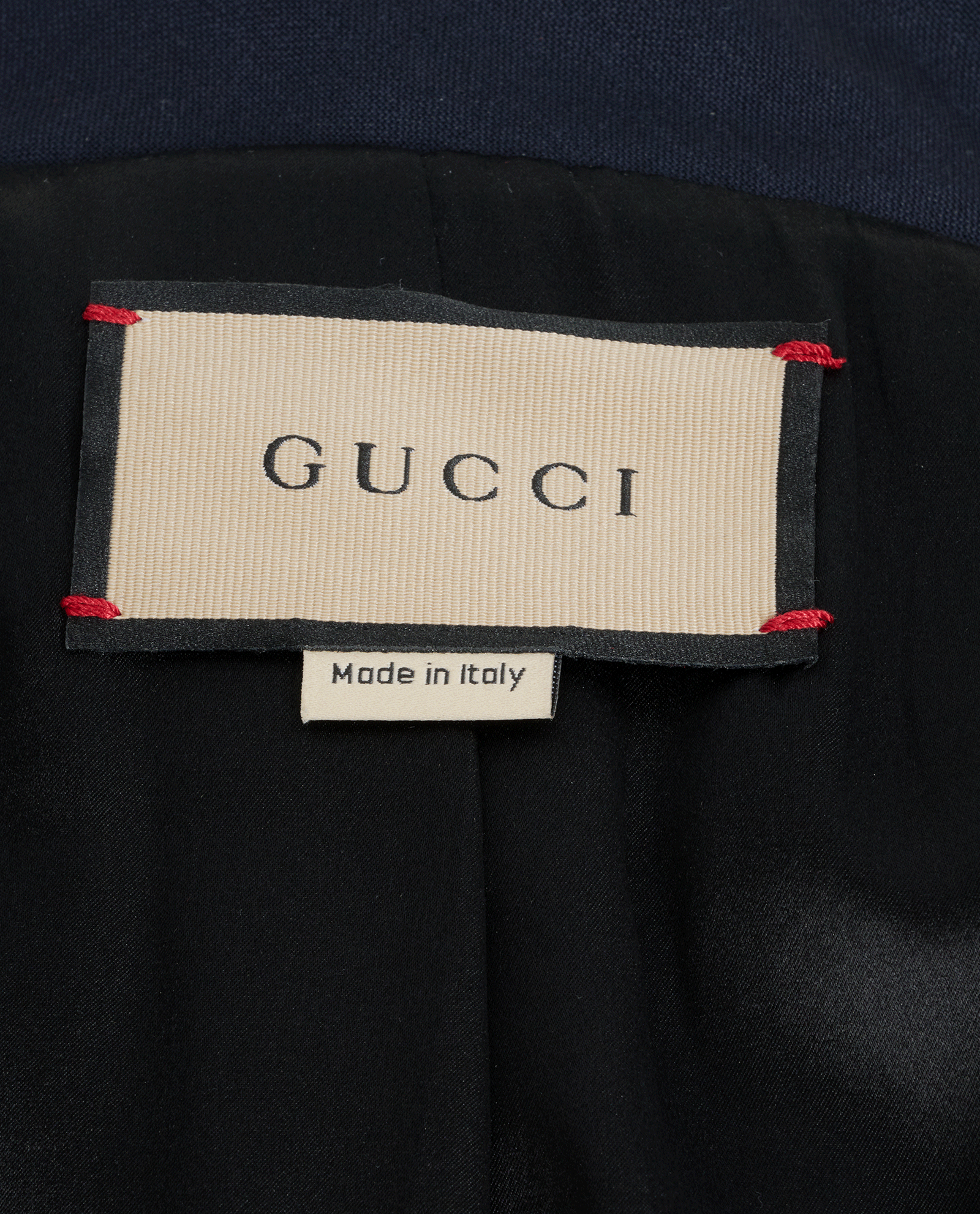 Gucci Belted Blazer, &pound;850, Clothing, Navy, Mohair, Other view