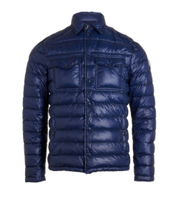 Moncler Gregoire Foldable Puffer, Mens, Down, Blue, Sz M, 2*