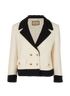 Gucci Double-Breasted Tweed Short Jacket, &pound;375, Clothing, Cream, Cotton/Viscose, Front view