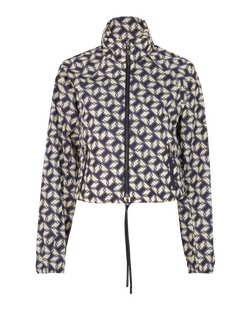 Moncler Marpessa Windbreaker, Polyamide, Cream/Navy, Sz XS, 2*