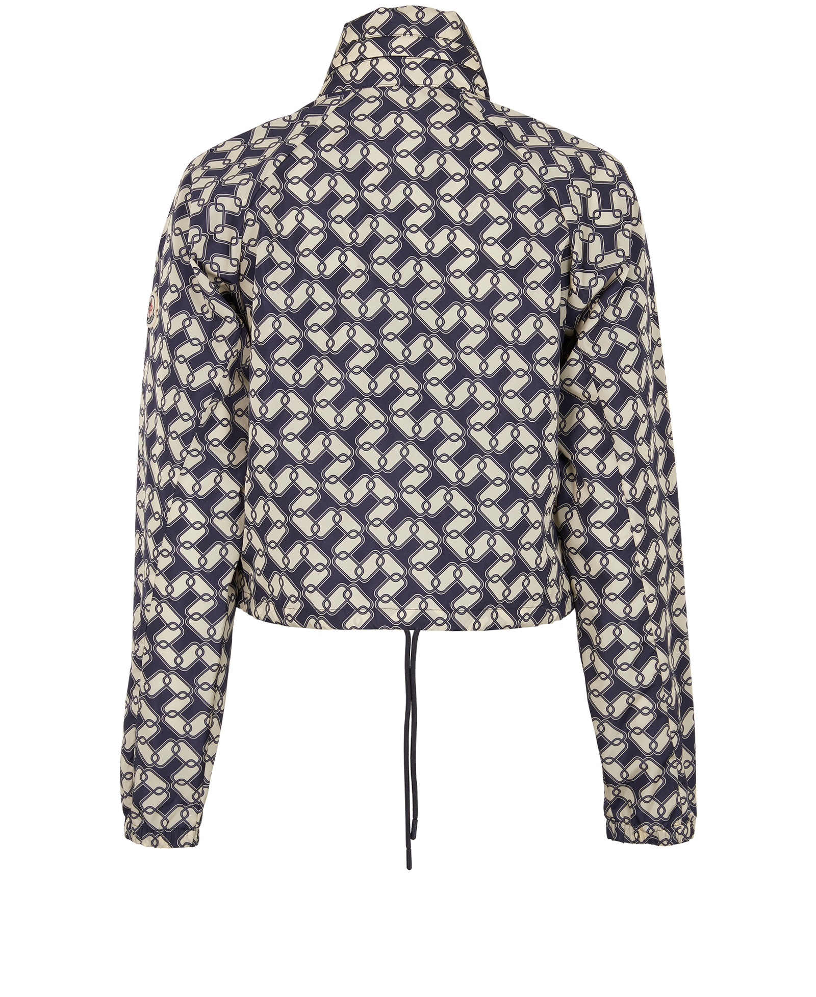 Moncler Marpessa Windbreaker, &pound;495, Clothing, Cream/Navy, Polyester, Back view