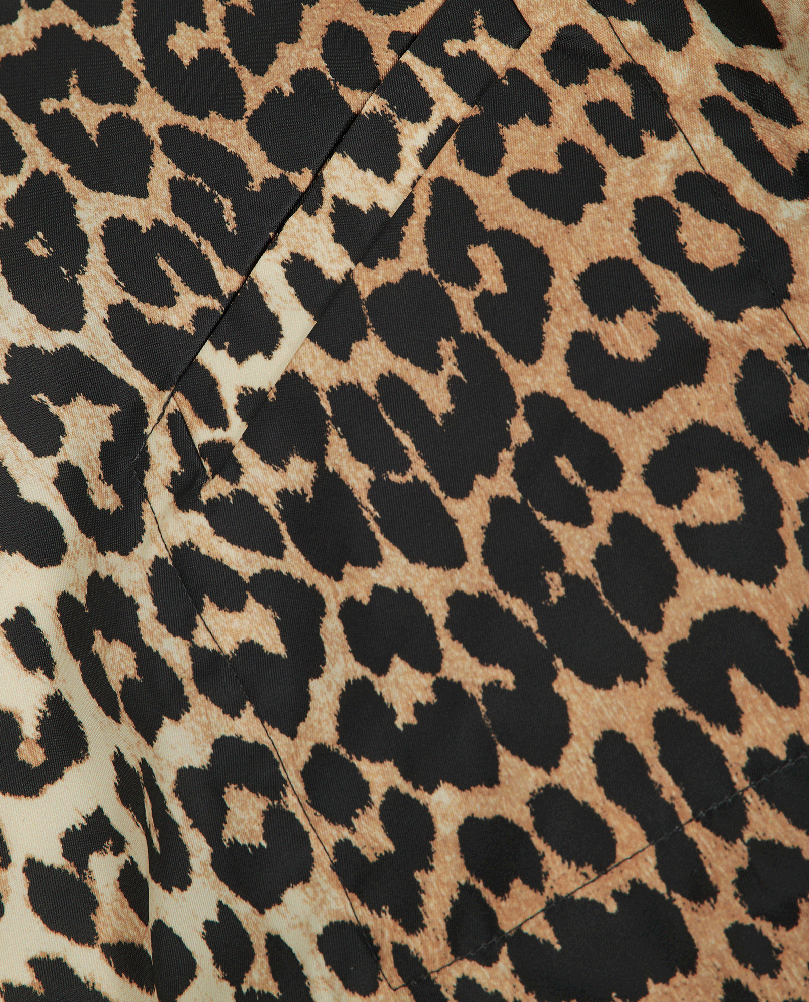 Ganni Leopard Print Jacket, &pound;150, Clothing, Black/Brown, Polyester Mix, Other view