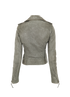 Balenciaga Biker Jacket, &pound;395, Clothing, Grey, Leather, Back view