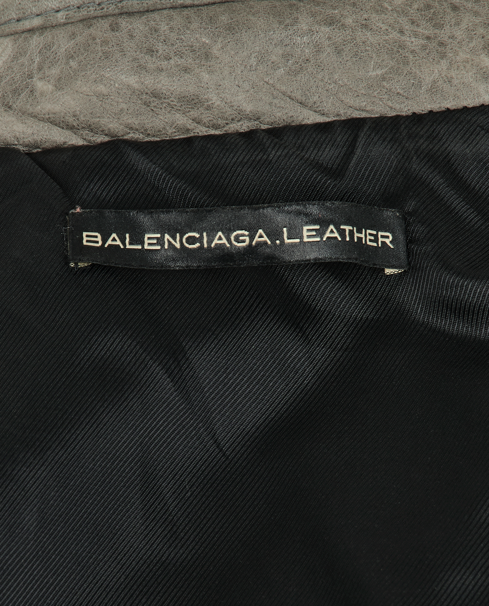 Balenciaga Biker Jacket, &pound;395, Clothing, Grey, Leather, Other view