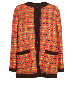 Gucci Tweed Jacket, Cotton/Poly, Pink, UK14, 2*