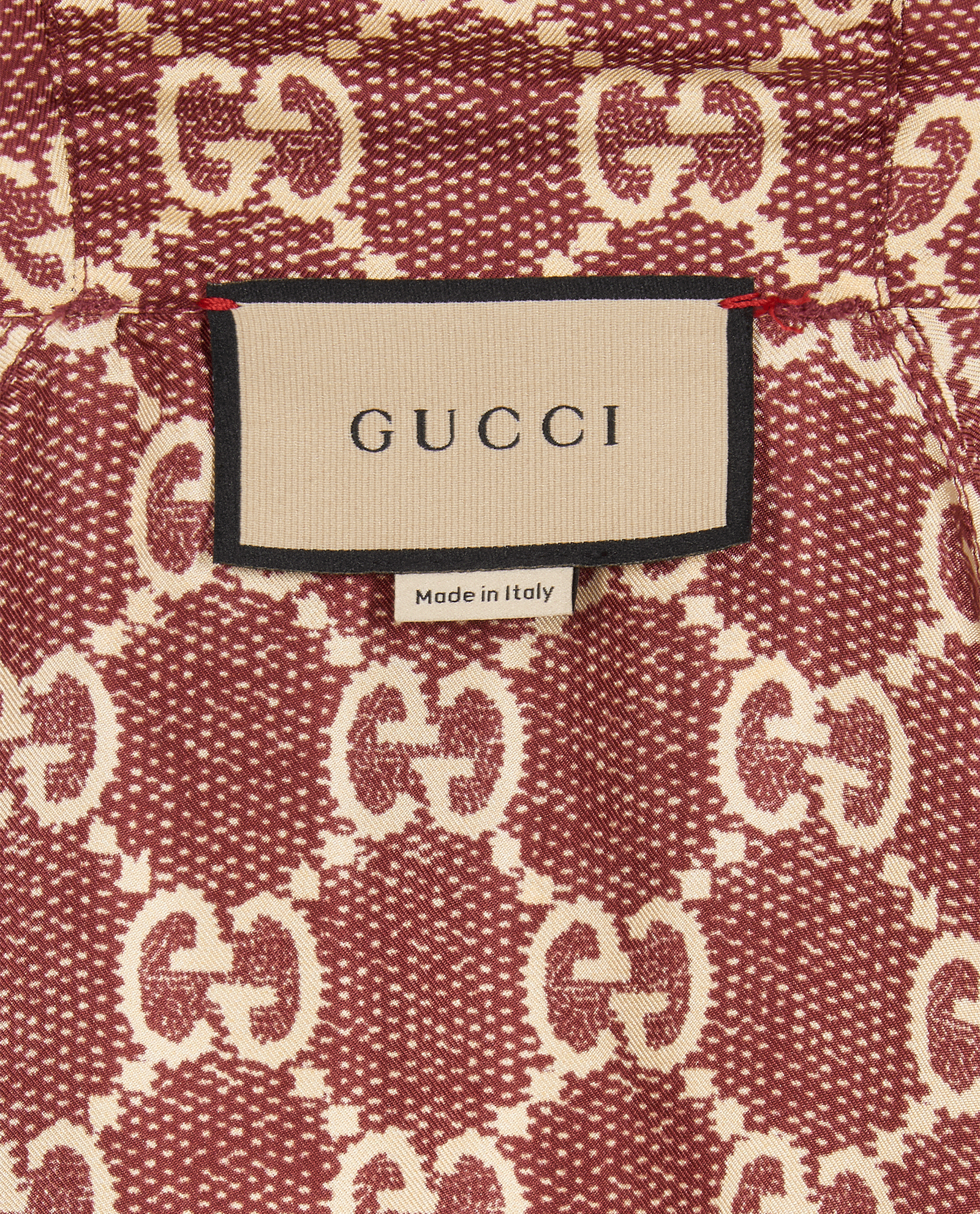 Gucci GG Supreme Hooded Jacket, &pound;550, Clothing, Red, Silk, Other view
