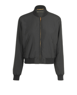 Versace Logo Bomber Jacket, Poly, Black, UK10, 2*