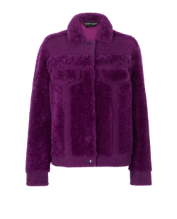Tom Ford Buttoned Jacket, Sheraling, Purple, UK10, 2*