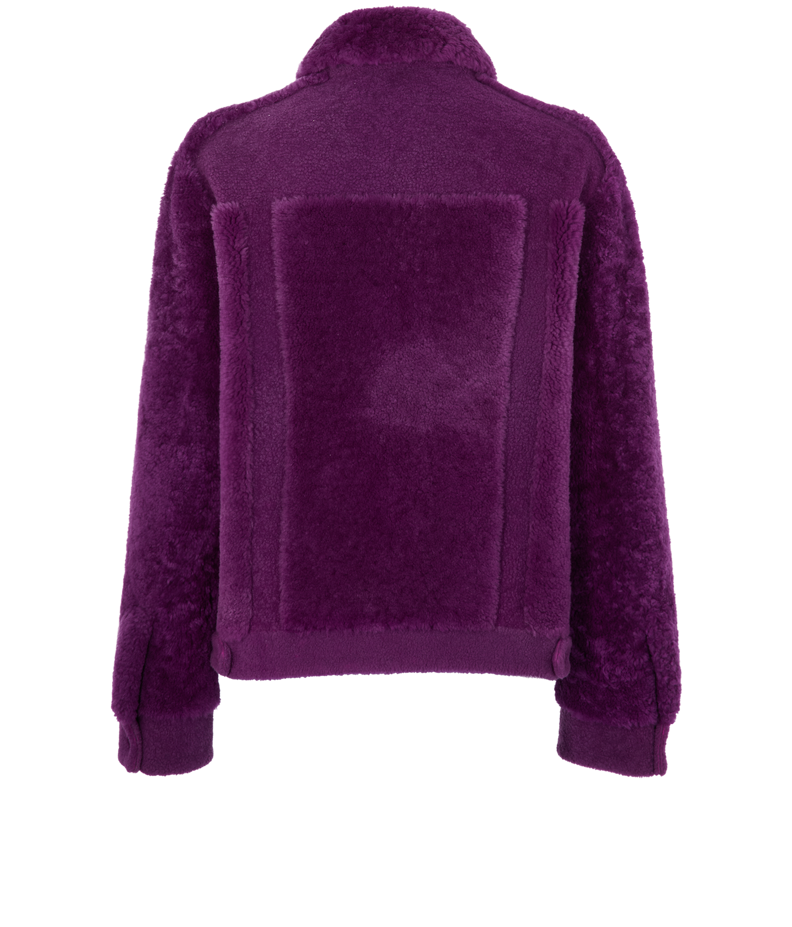 Tom Ford Buttoned Jacket, &pound;595, Clothing, Purple, Shearling, Back view