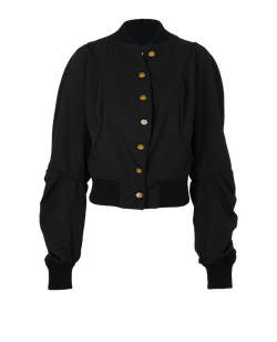 Vivienne Westwood Bomber Jacket, Polyester, Black, UK10, 2*