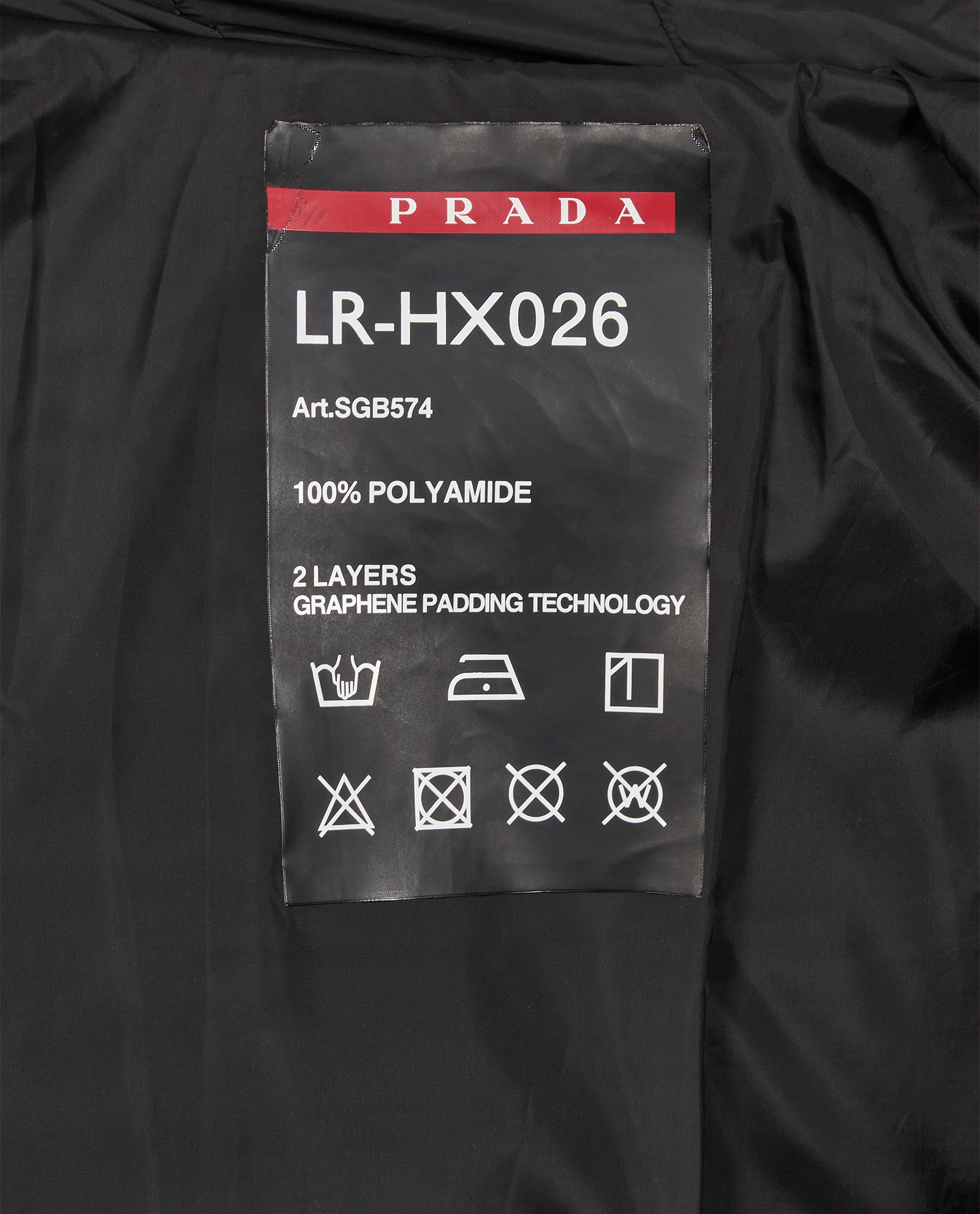 Prada Medium-Weight Technical Puffer Jacket, &pound;550, Clothing, Black, Down Feathers, Other view