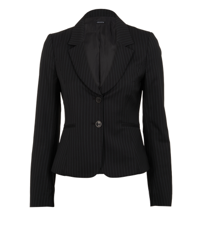 Joseph Stripe Blazer, &pound;120, Clothing, Black, Wool, Front view