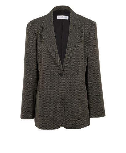 Max Mara Blazer, &pound;150, Clothing, Beige/Black, Wool, Front view