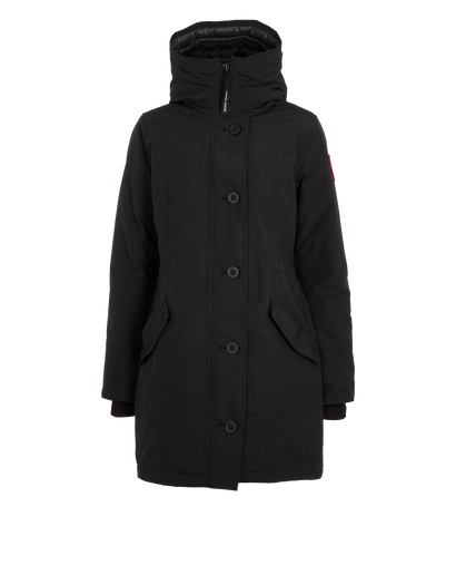 Canada Goose Rossclair Parka, &pound;495, Clothing, Black, Down Feathers, Front view