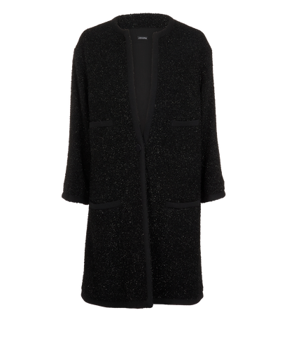Joseph Tweed Jacket, &pound;140, Clothing, Black, Wool, Front view